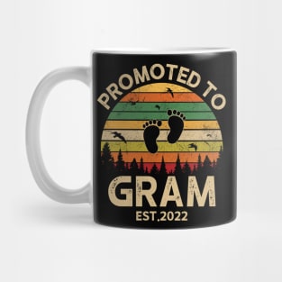 Promoted To Gram Est 2022 Pregnancy Announcement Vintage Mug